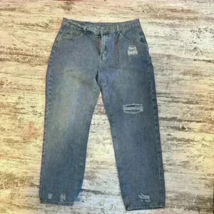 Temu women’s distressed mom jeans size‎ 10/12